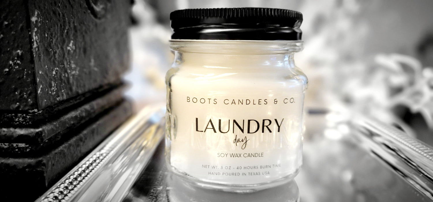 laundry linen soy candle